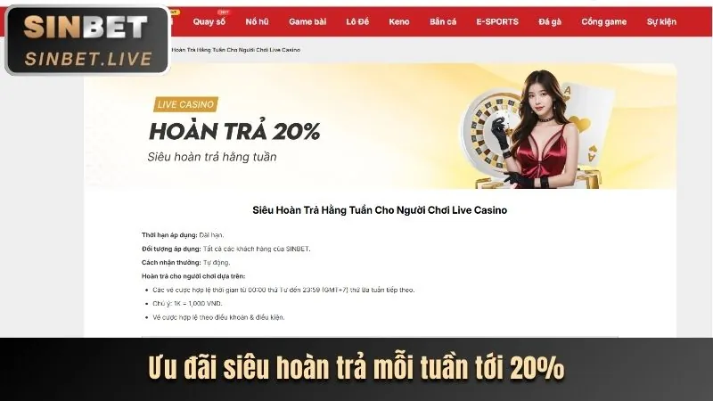 Hạn mức cược cao hơn VIP